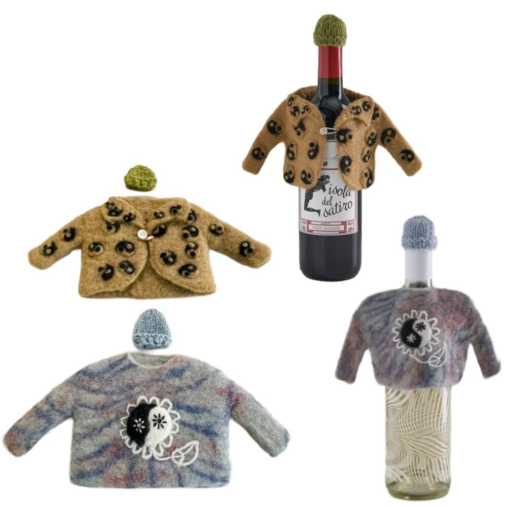 NWOT Urban Outfitters Bottle Sweater And Beanie Set (x2)